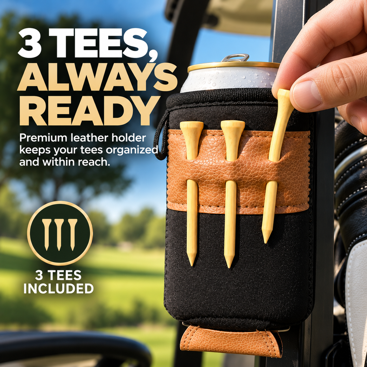 Magnetic Golf Cart Caddie – Keep Drinks, Tees & Markers Ready