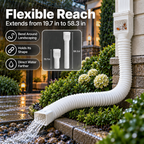 Flexible Downspout Extender & Rainwater Drainage Pipe for Home Foundation