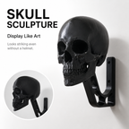 Skull Motorcycle Helmet Wall Mount