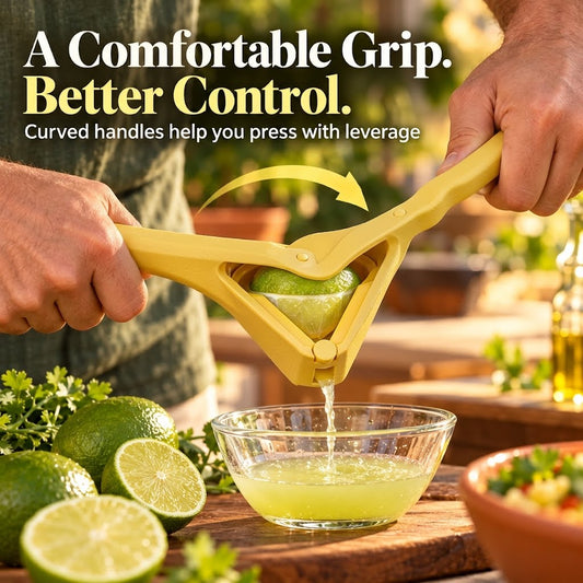 Stainless Steel Manual Citrus Juicer – Easy-Squeeze Lemon & Lime Press