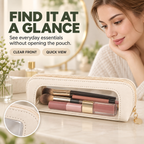 Multifunctional Portable Makeup Brush and Cosmetic Zippered Organizer Bag
