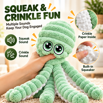 🐶 27" Jumbo Squeaky Octopus Dog Toy – Perfect for Tugging, Fetching & Solo Play🐙