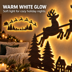 Christmas Reindeer LED Wall Decor
