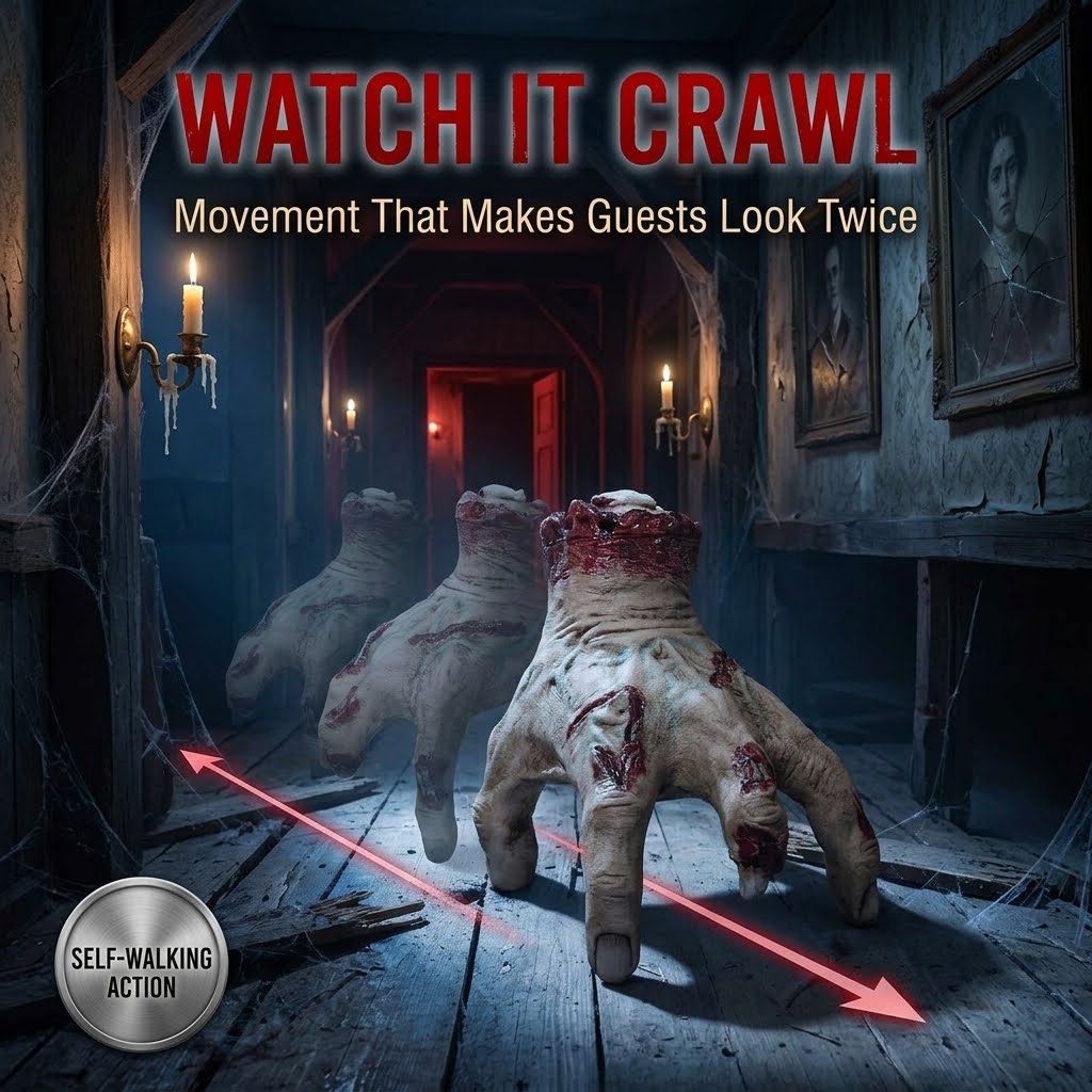 Animated Crawling Robotic Hand Prop