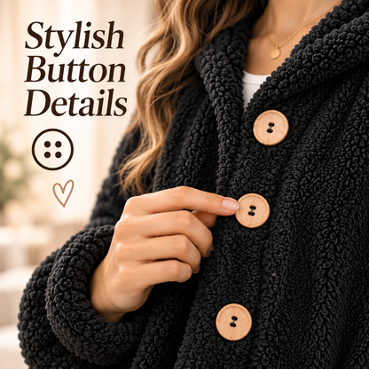 💕Women's Plush Hooded Jacket – Soft, Cozy & Comfortable!✨