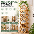 Foldable Bamboo Corner Organizer: Instant Clutter-Free Space in Seconds