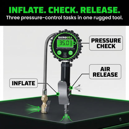 200 PSI Digital Tire Inflator Gauge