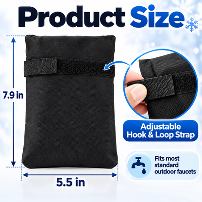 4-Pack Insulated Outdoor Faucet Covers for Winter