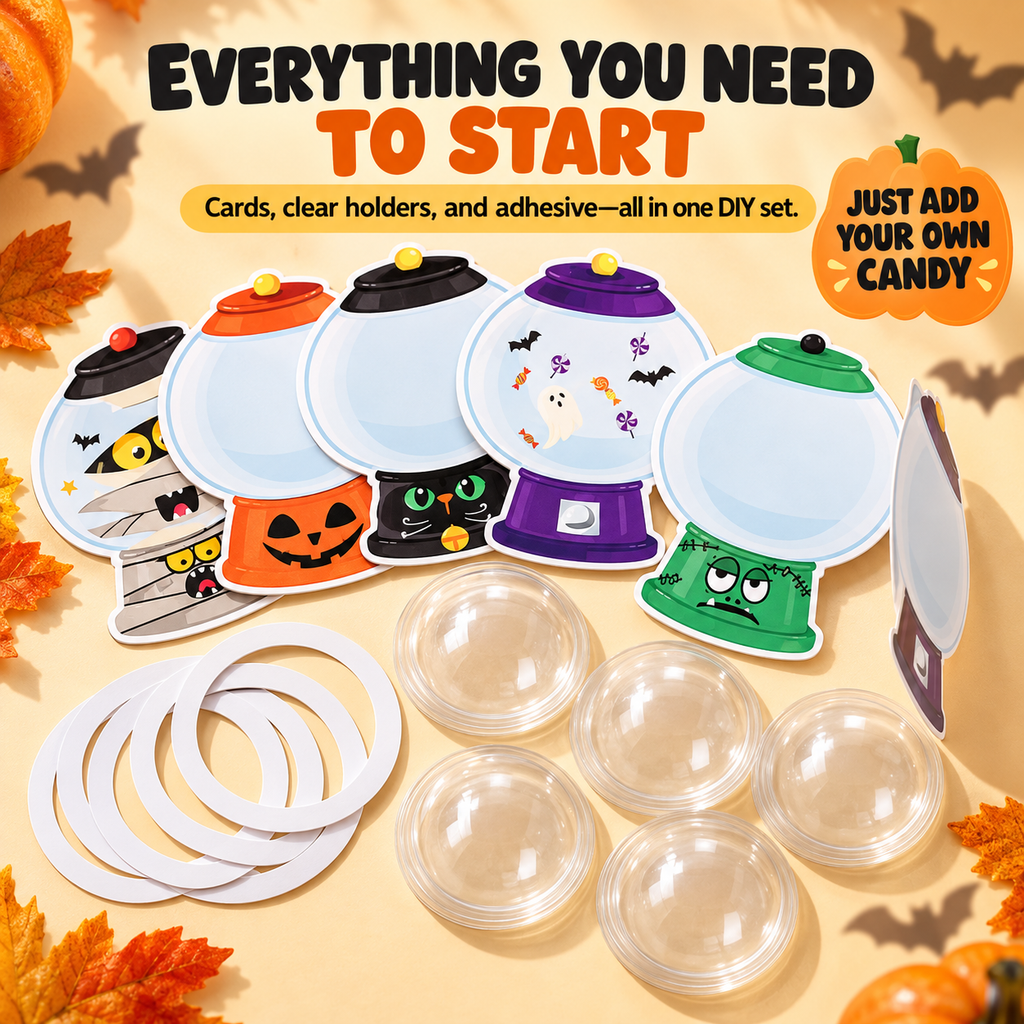 DIY Candy Card Kit That Makes Halloween Treats Unforgettable