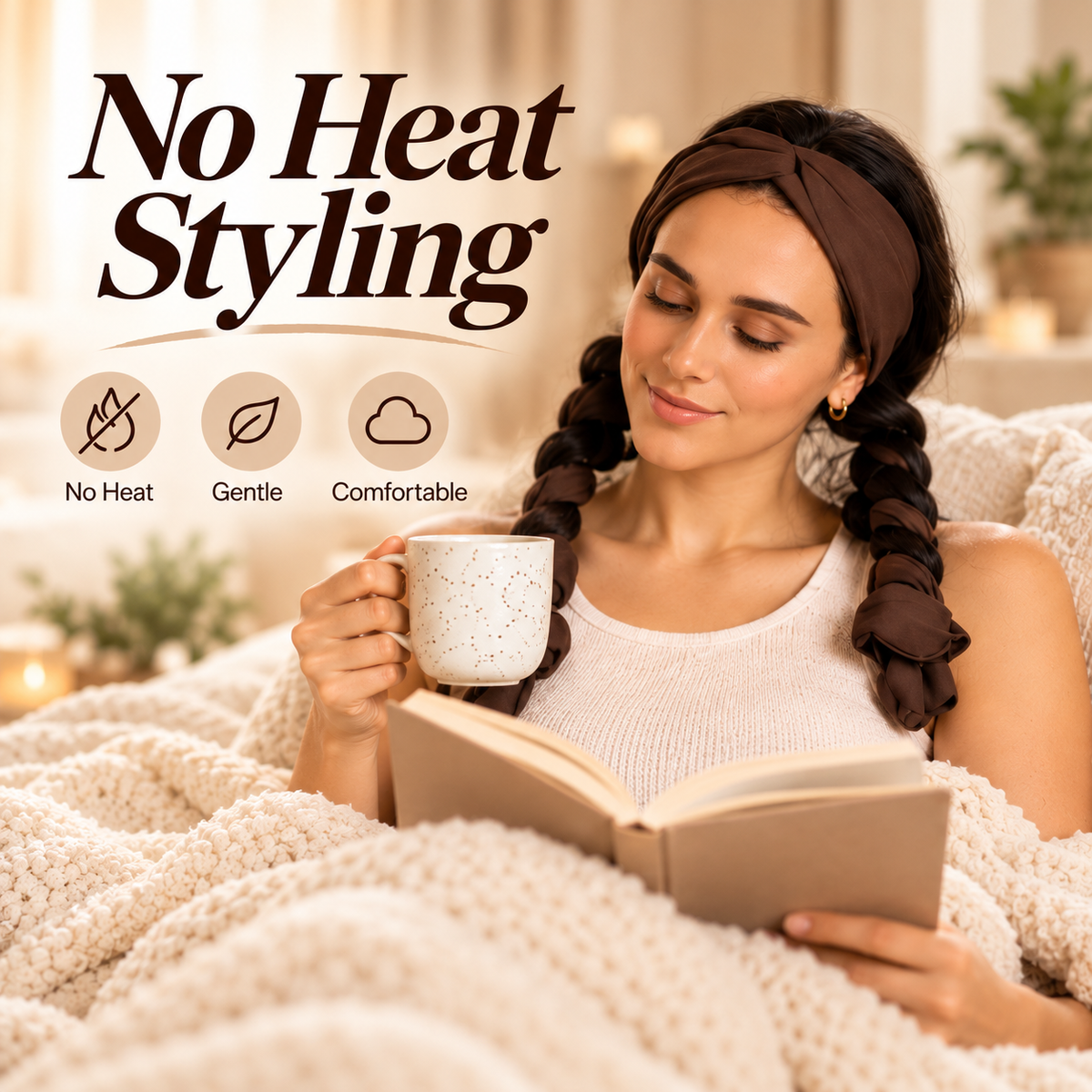 💕Heatless Hair Curler – Wake Up to Beautiful Waves Without Heat🎀