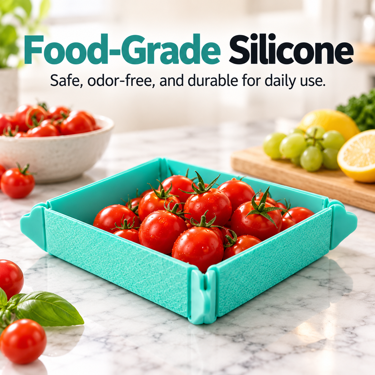 🍓2-in-1 Magnetic Foldable Silicone Storage Mat – Less Clutter, More Space! ✨