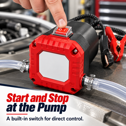 🛠️ 12V 80W Electric Oil Extractor & Diesel Transfer Pump Kit with Hoses – For Compatible Cars, Trucks, RVs & Boats