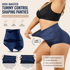6-Pack X-Cross High-Waist Tummy Control Panties