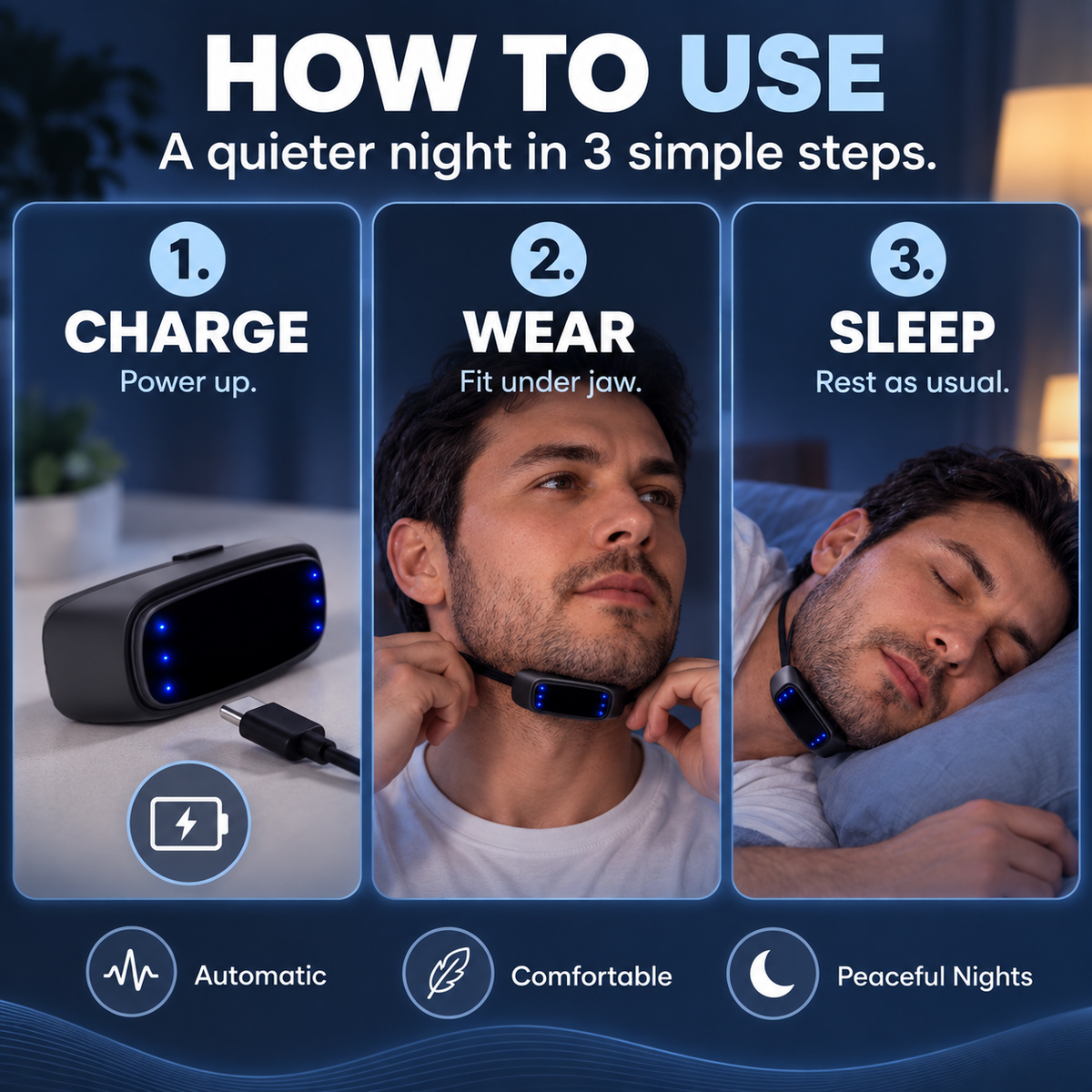 💤Smart Snoring Prevention Device