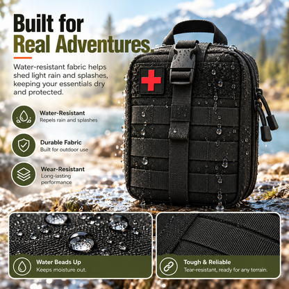 🎒 Tactical First Aid Pouch – 2.7L Compact Outdoor Organizer