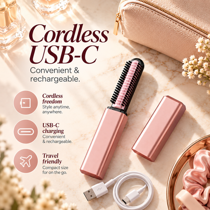 💕 Cordless Mini Curling Iron – Style Anytime, Anywhere! ✨