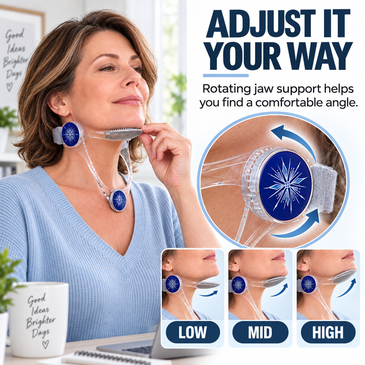 Adjustable Neck Support Brace for Everyday Posture & Comfort