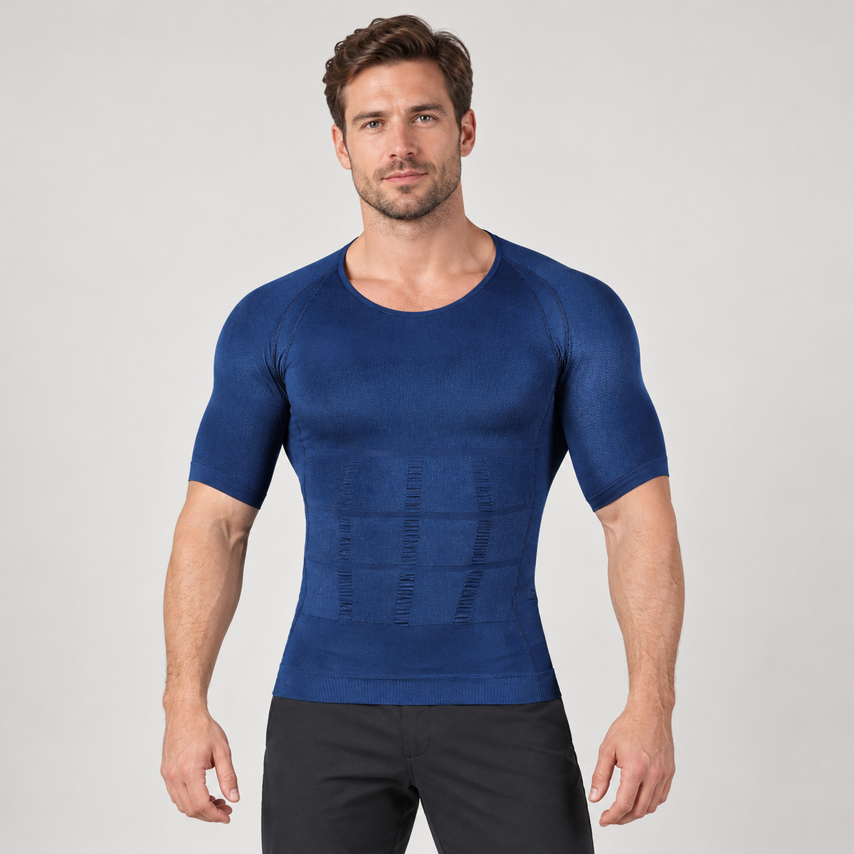 🔥 Men's Tummy Control Shapewear Shirt – Slimming Compression Top for Everyday Wear