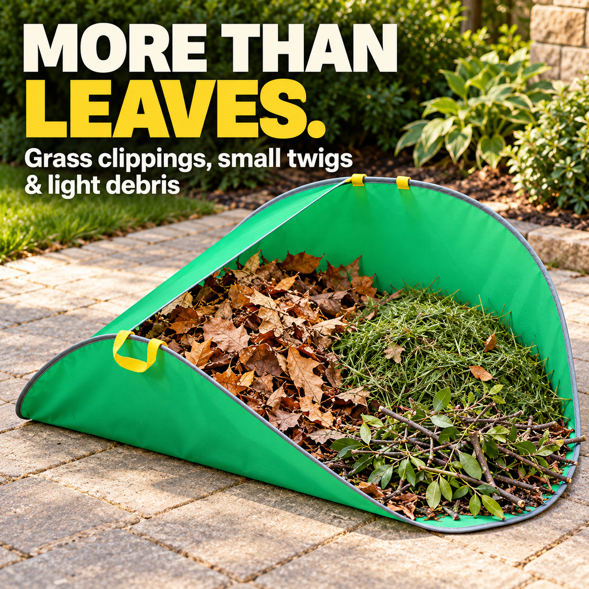 Pop-Up Leaf Collector – Large Capacity Foldable Yard Waste Bag for Easy Lawn & Garden Cleanup