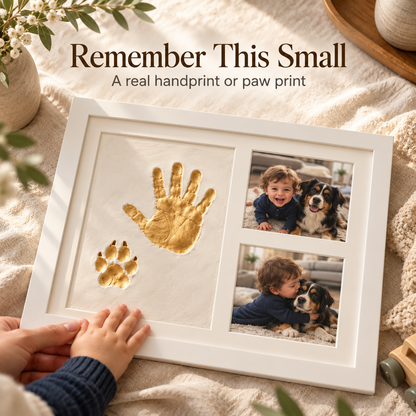 Baby & Pet Handprint Keepsake Frame Kit – Create a Memory That Lasts Forever