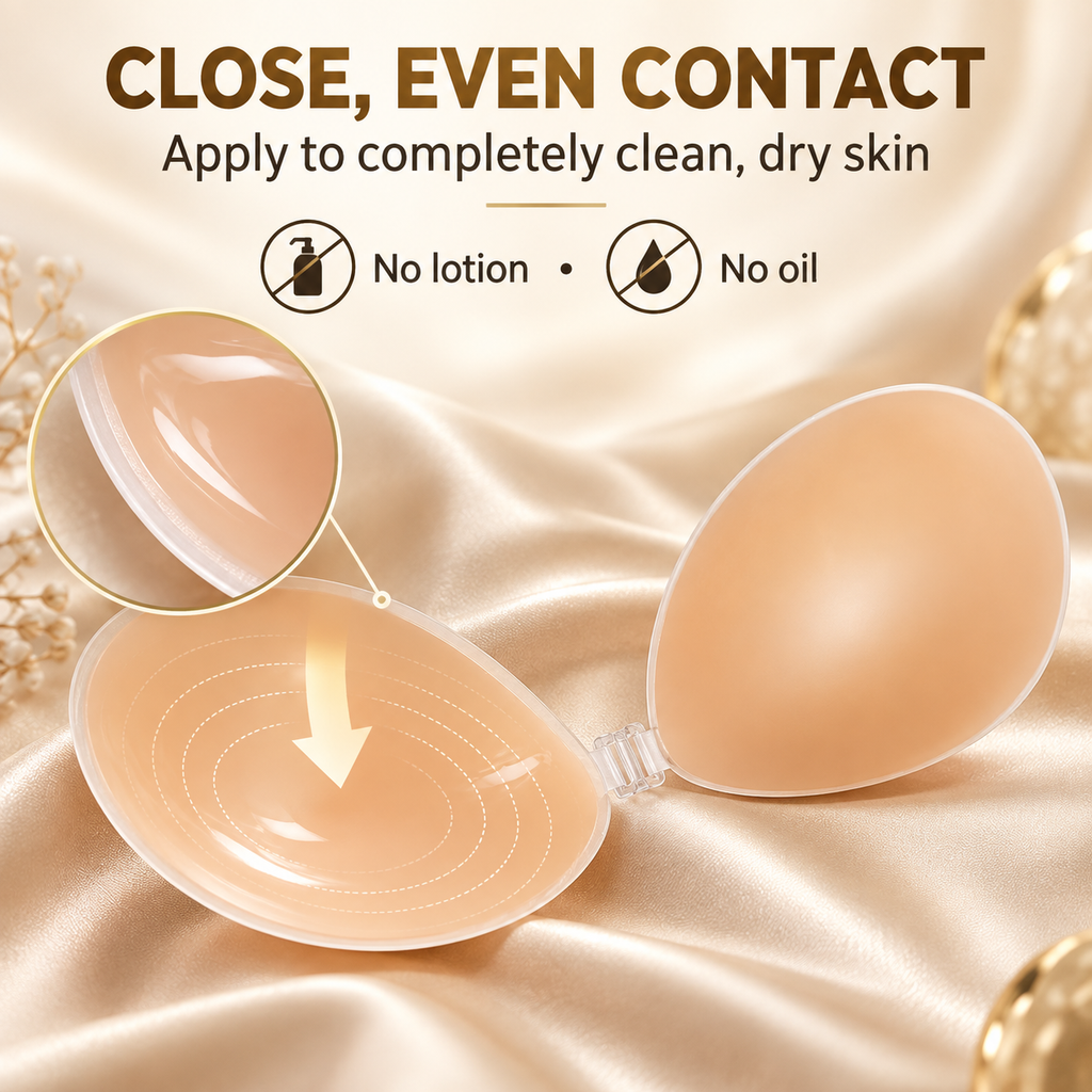 Invisible Adhesive Silicone Bra for Strapless & Backless Looks