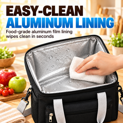 🥪2-in-1 Double-Layer Insulated Lunch Bag – Pack More, Keep It Hot or Cold Longer!✨