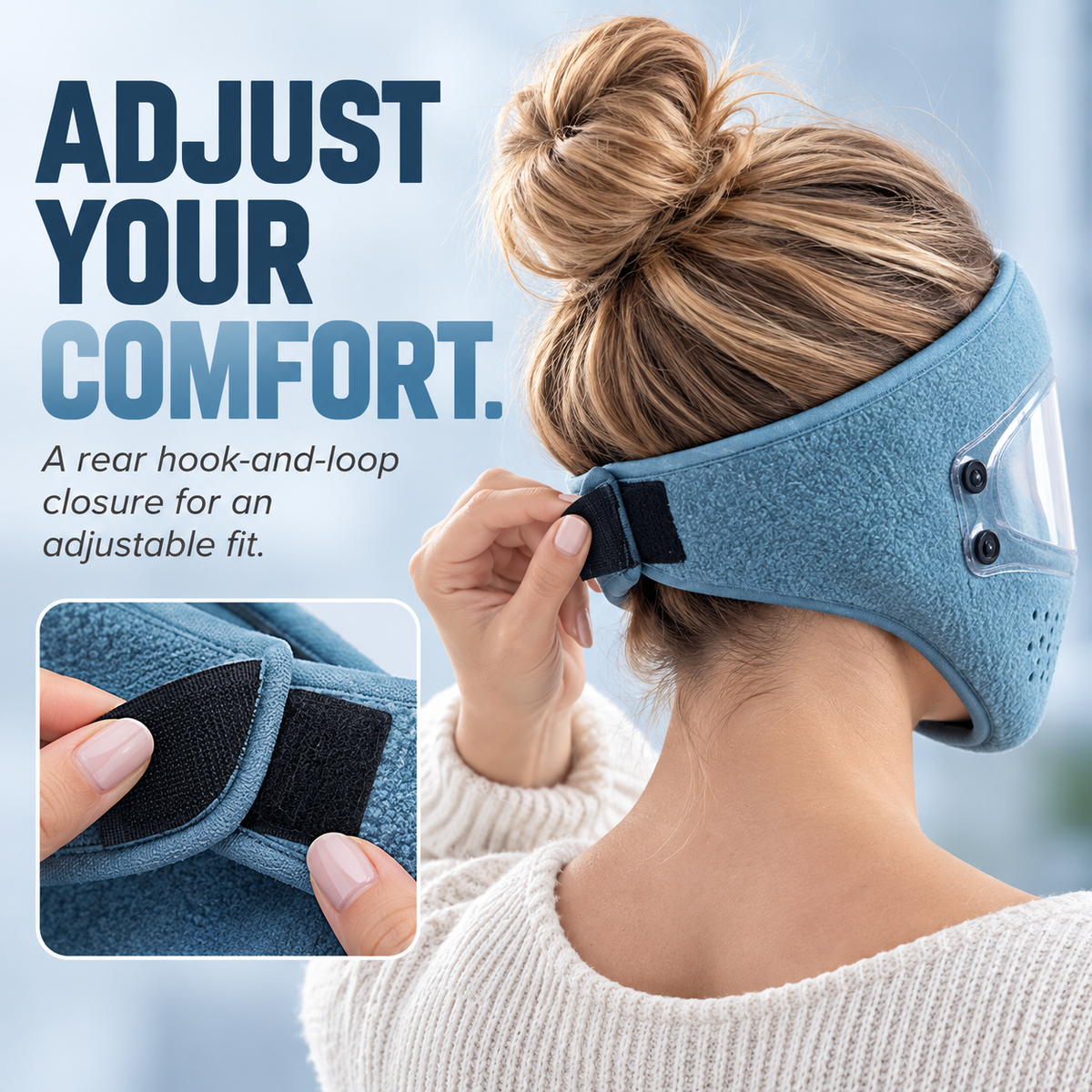 ❄️ Winter Warm Fleece Thermal Face Mask with Detachable Clear Visor