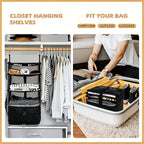 🧳 Travel Hanging Closet Organizer Bag with Hooks & Compression Straps