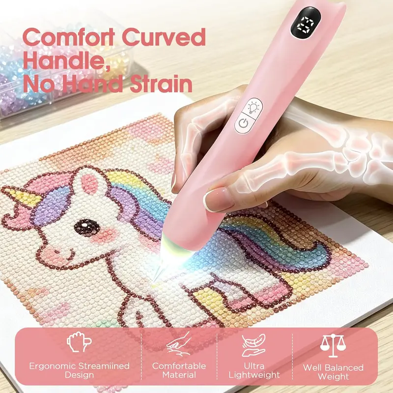 💎 Electric Diamond Painting Pen – 3 Adjustable Suction Levels, No Wax Needed! 🎨