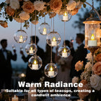 🕯️12pcs Rechargeable Flameless Tealight Candle with Remote Control, Charging Station🕯️