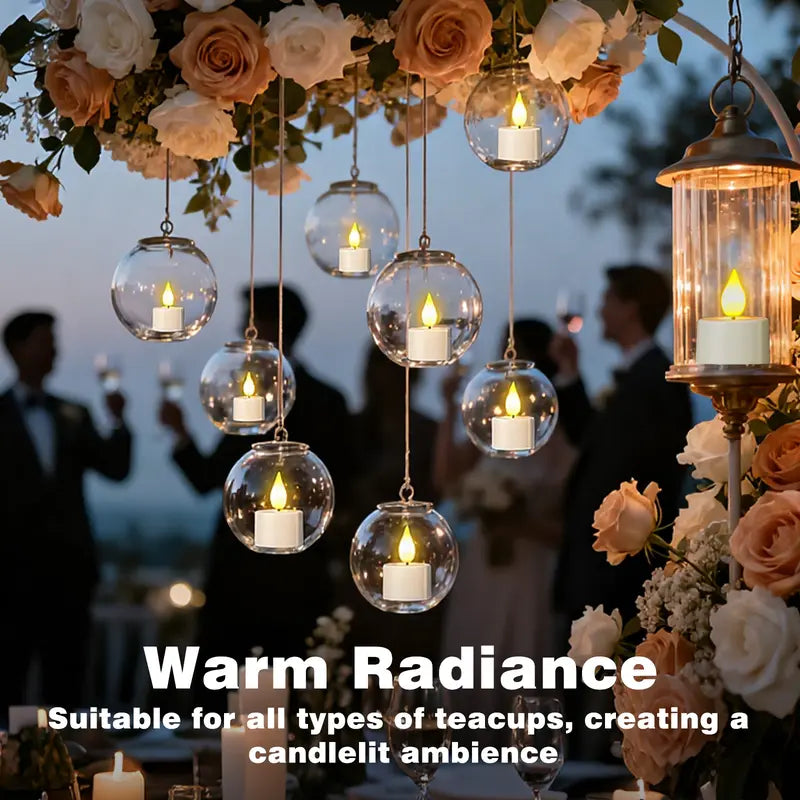 🕯️12pcs Rechargeable Flameless Tealight Candle with Remote Control, Charging Station🕯️