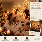 ✨ Flexible LED Branch Lights – Warm White Christmas Wall Decor