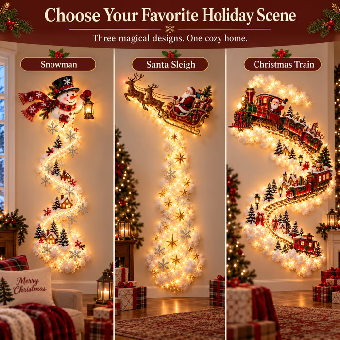 ✨ Christmas Magic Trail Wall Light - A Little Christmas Magic, Right on Your Wall