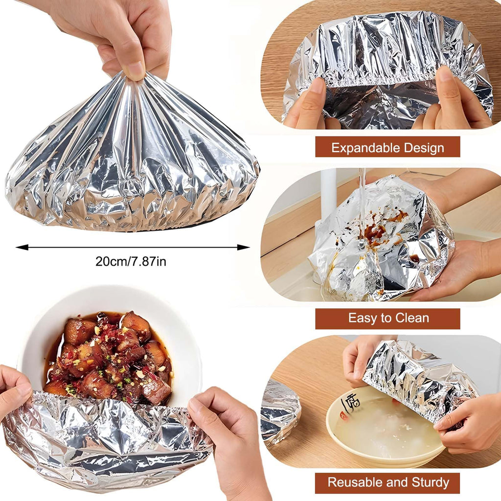 Reusable Insulated Aluminum Foil Food Covers