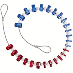 26-Piece Removable Nut and Bolt Gauge Set – Thread Size and Bolt Hole Inspection Tool