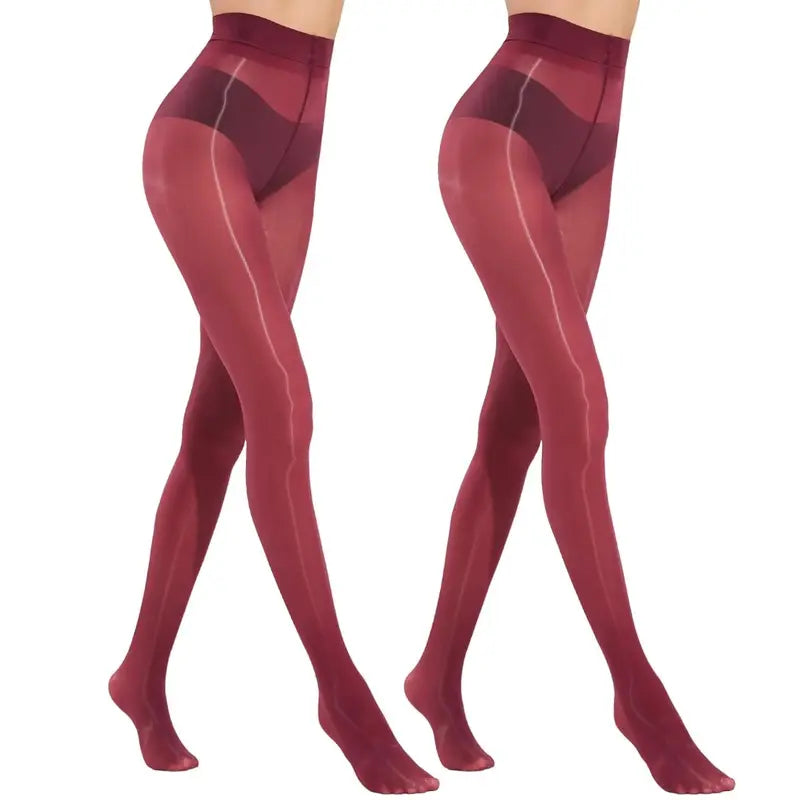 Women’s High-Waist Shiny Sheer Tights – Silky Stretch Pantyhose for Elegant Everyday & Evening Looks