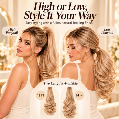 💖 Ponytail Hair Extension – Instant Volume, Effortless Glam! 🎀