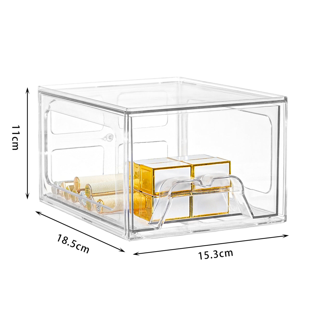 Clear Stackable Storage Drawers