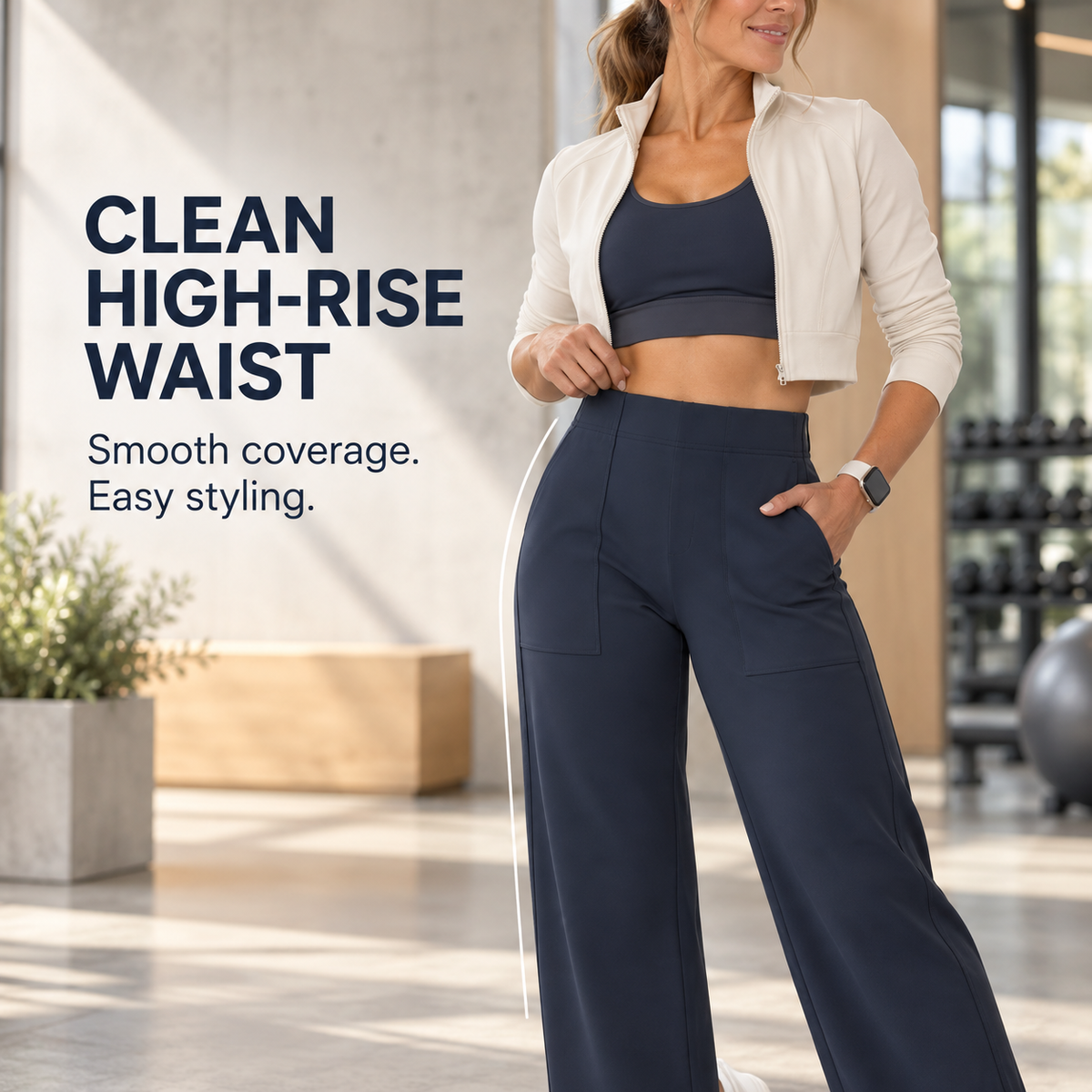 Women's High-Waisted Barrel-Leg Cargo Pants – Relaxed-Fit Casual Trousers