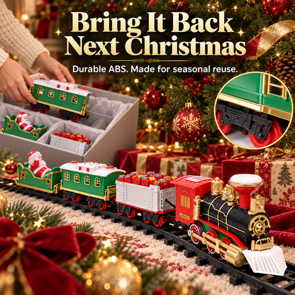🎄 Animated Christmas Train Set for Around the Tree