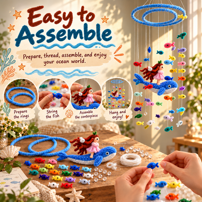 🐟DIY Ocean Fish Wind Chime Kit – Create Your Own Seaside Magic! ✨