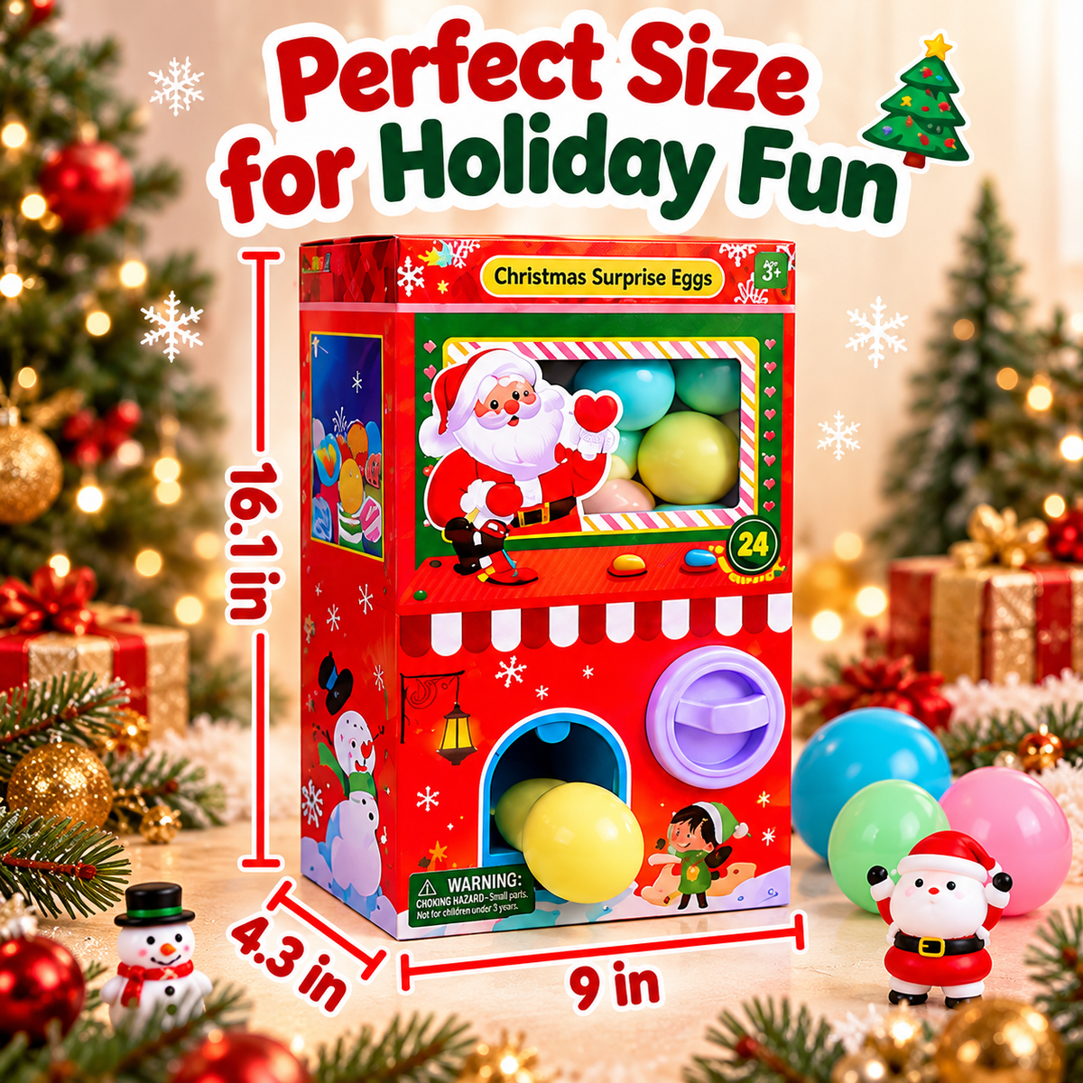 🎄 24-Day Christmas Surprise Advent Calendar Capsule Machine – Fill, Twist & Discover Holiday Surprises! 🎁
