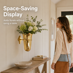 Luxury Gold Wall-Mounted Floral Vase