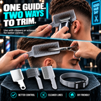 ✂️ 4-Piece Hair Cutting Guide Kit – Adjustable Home Barber Set