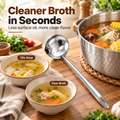 2-Pack Stainless Steel Oil Separator Ladle