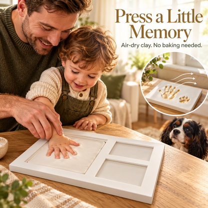 Baby & Pet Handprint Keepsake Frame Kit – Create a Memory That Lasts Forever