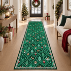 🎄Christmas Washable Runner Rug | Non-Slip Holiday Hallway & Kitchen Mat