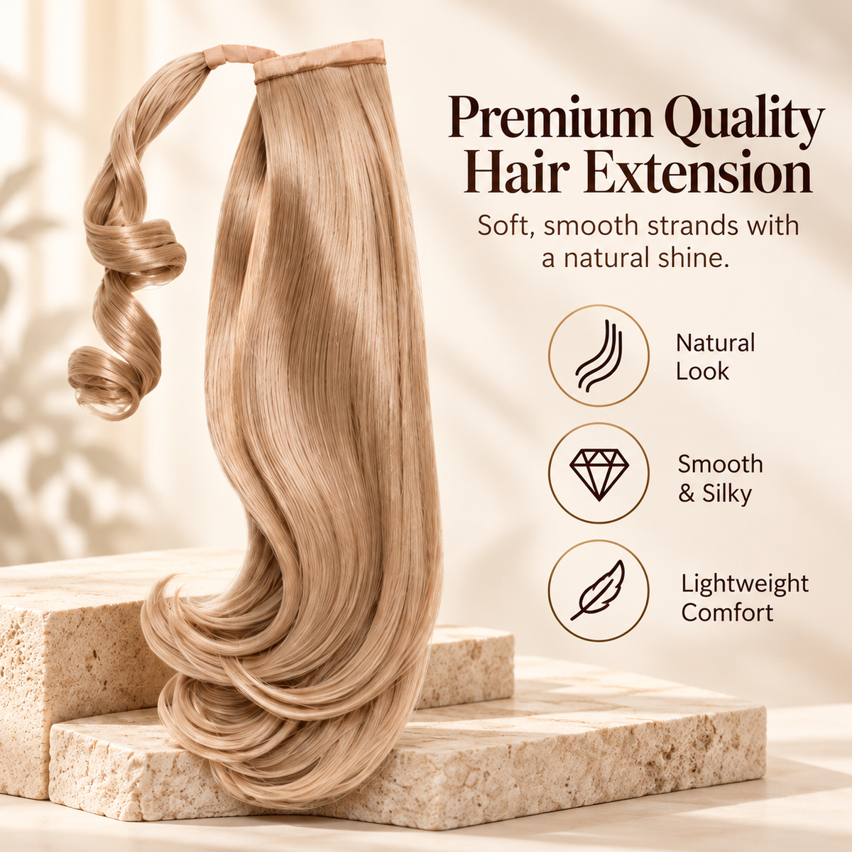 💖 Ponytail Hair Extension – Instant Volume, Effortless Glam! 🎀