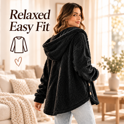 💕Women's Plush Hooded Jacket – Soft, Cozy & Comfortable!✨