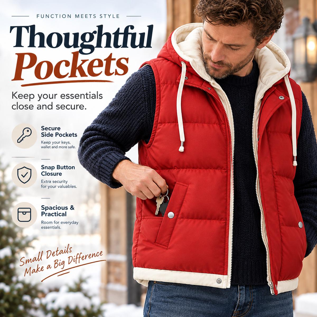 Unisex Hooded Puffer Vest – Cozy Warmth & Layered Style